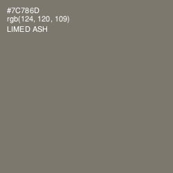 #7C786D - Limed Ash Color Image